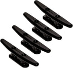 4 Pack Boat Cleat Black Nylon Dock Kayak Cleat,4/6/8 inch with Fasteners