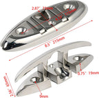 Boat Folding Cleat 8-1/2" Flip-up Heavy Dock Marine Grade 316 Stainless Steel
