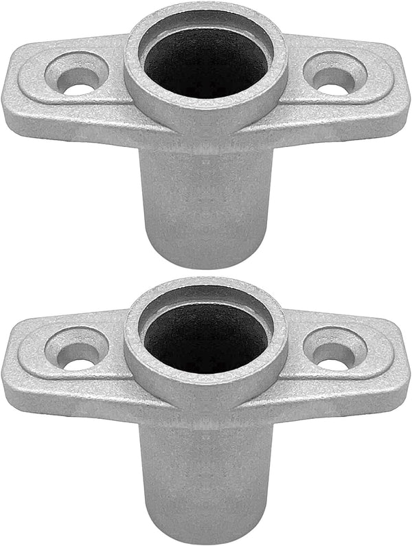 2Pcs Top Mount Aluminum Oar Lock Socket Holder T-Shaped Closed