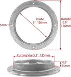 5 inch Hatch 316 Stainless Steel Round Non Slip Inspection Deck Plate with Detachable Cover for Marine Boat Yacht