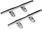 Heavy 316 Stainless Steel Dock Cleat Boat Open Base 5 inch (2PCS)
