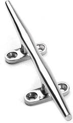 Heavy 316 Stainless Steel Dock Cleat Boat Open Base 5 inch (2PCS)