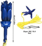 Kayak Anchor Kits 0.53lb (240g) Portable Folding Buoy Kit Canoe Raft Boat Sailboat Fishing Complete Grapnel for Small Boats, Kayaks Etc