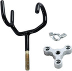 Boat Rod Holder 20 Degree Steel Wire Fishing Pole with PVC Dipped and Mounting Base(4PCS)