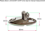 Heavy Duty 360 Degrees Swivel Quick Release Deck Hinge Side Mount 316 Stainless Steel Boat Bimini Top Hardware Without fasterneres