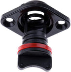 25mm 1'' Black Nylon Marine Yacht Drain Plug Bung Socket Sailing Fishing Boat Captive Screw & for Dinghy Kayak Canoes Boats Stop Water Infiltration