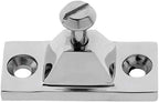 2PCS Bimini Top Side Mount Deck Hinge Fitting Hardware Base High Polished Marine Grade 316 Stainless Steel