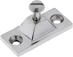 2PCS Bimini Top Side Mount Deck Hinge Fitting Hardware Base High Polished Marine Grade 316 Stainless Steel