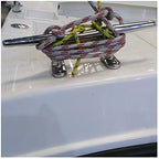 2pcs Boat Dock Cleat Marine 316 Stainless Steel Open Base 4'' 8inch