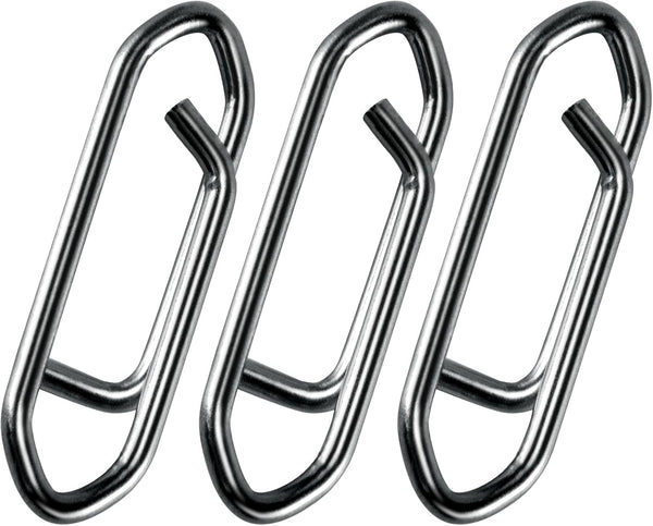 50-Pack Fishing Power Speed Clips, High Strength Stainless Steel Clip for Lure Quick Change, Freshwater Saltwater Crankbait Popper Lures Snap Connector Tackle  XS-25LB-0.5IN