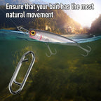 50-Pack Fishing Power Speed Clips, High Strength Stainless Steel Clip for Lure Quick Change, Freshwater Saltwater Crankbait Popper Lures Snap Connector Tackle  XS-25LB-0.5IN