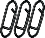 50-Pack Fishing Stealth Power Speed Clips, High Strength Stainless Steel Clips for Lures Quick Change, Freshwater Saltwater Crankbait Popper Snap Connector Tackle  25LB