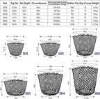 Fishing Nets Silicone Replacement Netting, Clear Black Fly Ice Net Landing Kayak Without Handle for Freshwater Saltwater Foldable Soft Flexible Trout Mesh 4025
