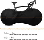 Bike Wheel Cover Indoor Dust-Proof and High Elasticity Bicycle Bag Black Large