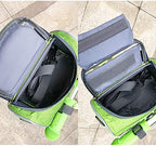 Waterproof Bicycle Handlebar Bag with Transparent Pouch and Adjustable Strap High-Capacity Cycling Front Pack #1 Green