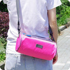 Waterproof Bicycle Handlebar Bag with Transparent Pouch and Adjustable Strap High-Capacity Cycling Front Pack #2 Pink