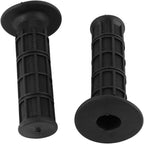 22mm 7/8" Rubber Motorcycle Handlebars Hand Grips New Black 1 Pair for for Honda Kawasaki Suzuki Dirt Bike Pit Bike(Black)