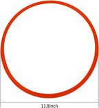 Speed and Agility Training Rings,  12Pcs 12" Multifunction Ring Toss Game Rings, Speed Agility Tennis Soccer Basketball Aid for Hurdles Exercise Fitness Workouts Obstacle Course Challenges