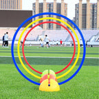 Speed and Agility Training Rings,  12Pcs 12" Multifunction Ring Toss Game Rings, Speed Agility Tennis Soccer Basketball Aid for Hurdles Exercise Fitness Workouts Obstacle Course Challenges