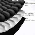 3D Air Cell Travel Cushion - Inflatable Seat Cushion for Airplane, Car, Office Chair, and Wheelchair