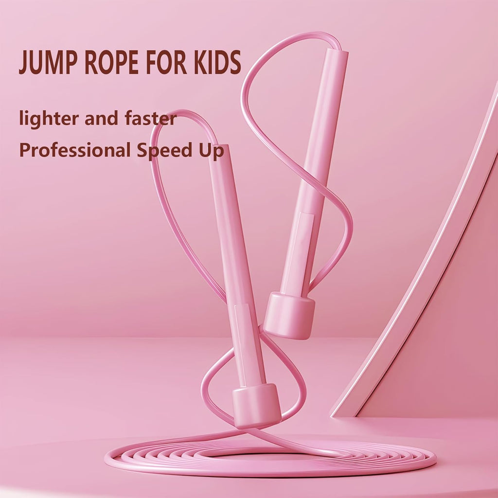 Kids Jump Rope, 3-Pack Set, Jump Rope for Kids 8-12, Beginners, and Adults - Lightweight, Tangle-Free, Adjustable PVC Rope - Jump Rope Kids, Jump Rope for Women (3 pcs)
