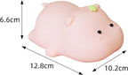 Silicone Night Light, Kids Night Light, Cute Hippo Design, Rechargeable, Pink