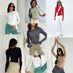 Women's Casual Basic Going Out Crop Tops Slim Fit Short Sleeve Crew Neck Tight T Shirts 2025