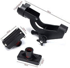 Adjustable Rotatable Plastic Fishing Rod 3 Mount Rack Holder Bracket Boat Canoeing Rowing Mount Kit Kayak Side Rod Holder