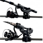Adjustable Rotatable Plastic Fishing Rod 3 Mount Rack Holder Bracket Boat Canoeing Rowing Mount Kit Kayak Side Rod Holder