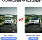 Bike Mirror, Bicycle Riding Rearview Mirror, HD Safety Rear View Mirrors, Convex Mirror with 360 Degrees Rotational Adjustable Handlebar for Mountain Road Bikes