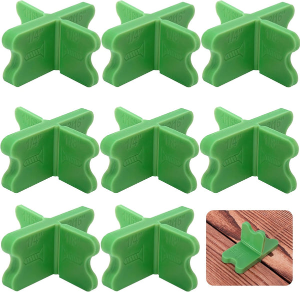 8 Pcs ABS Deck Spacer Tool with 4 Thicknesses Deck Board Spacers