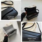 Women's Crescent Shoulder Bags Retro Y2k 90s Hobo Handbags Top Handle Faux Leather Underarm Bag Fashion Clutch Purses