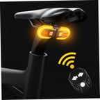Bike Turn Signals Waterproof Remote Control 5 Mode Bike Tail Light with Right & Left Light 600mAh 30lm USB Rechargeable Yellow & Red LED Rear Bike Light for Night Riding Bike Brake Light