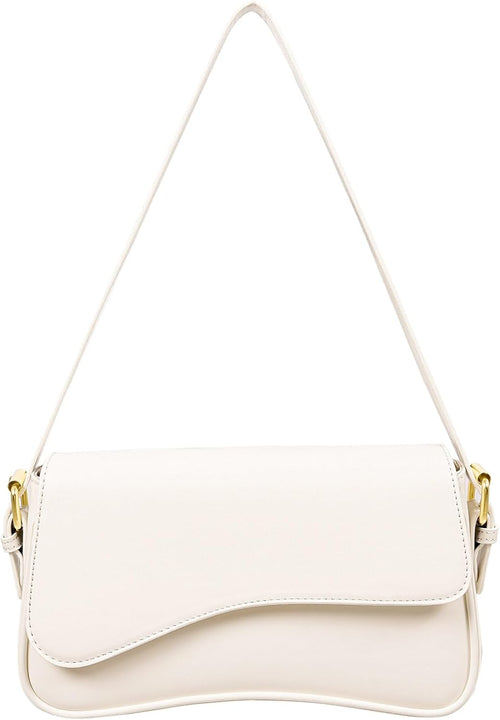 Women's Crescent Shoulder Bags Retro Y2k 90s Hobo Handbags Top Handle Faux Leather Underarm Bag Fashion Clutch Purses