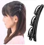 Bangs Hairpin Headband Unisex Hairband Men Women Sports Hair Band Hoop Bangs Hairstyle Hairpins 4# 2PCS Brown spring clip
