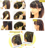Bangs Hairpin Headband Unisex Hairband Men Women Sports Hair Band Hoop Bangs Hairstyle Hairpins 4# 2PCS Brown spring clip