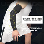 Padded Elbow Forearm Sleeves Compression Arm Protective Sleeve Basketball Shooting Protective Pad