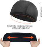 3 Pack Under Helmet Caps, Breathable Cycling Helmet Liner, Summer Cycling Skull Caps, Wicking Running Hats, Under Helmet Hats for Men Women, Perfect for Running Sports Cycling Motorcycle