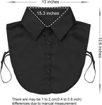 Fake Collar Detachable Dickey Collar Blouse Half Shirts Peter Pan Faux False Collar for Women & Girls Favors