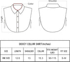 Fake Collar Detachable Dickey Collar Blouse Half Shirts Peter Pan Faux False Collar for Women & Girls Favors