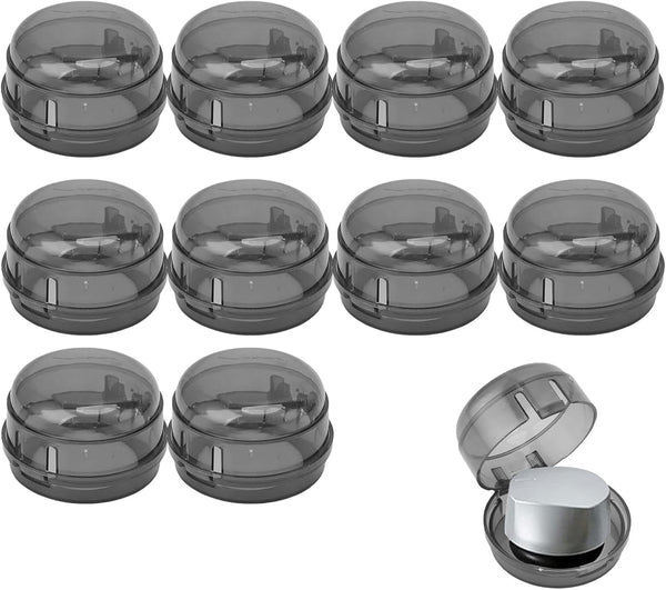 10Pcs Stove, Oven Knob Cover Locks Child - Transparent Black