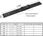 Quick Release Watch Strap,16mm 18mm 20mm 22mm 24mm Premium Solid Stainless Steel Watch Band Replacement