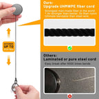 Metal Badge Reels - 3 Pcs Retractable Badge Holder with Belt Clip Key Ring for ID, Key, Name Card Holder