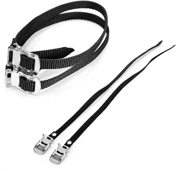 1 Pair Bikes Pedal Toe Straps Universal Replacement Foot Pedal Straps for Excersise Stationary Bike/Bicycle