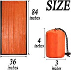 Sierra Madre Emergency Sleeping Bag, 84"X36" Waterproof Sierramadre Emergency Sleeping Bags for Survival, Pocket Size Survival Blanket, Thermal Bivy Sack for Outdoor Camping, Hiking