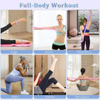 3 Pack Figure 8 Fitness Resistance Band, Elastic Bands for Working Out,Arm|Back|Chest Training Exercise Bands, Exercise Equipment for Yoga, Pilates,Physical Therapy