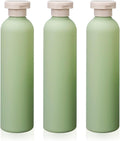 3Pcs 8.8oz Flip Top Squeeze Bottles,Reusable and Refillable Leak Proof Travel Bottles,For Lotions,Facial Creams,Shampoos,Hair Conditioner (Green)