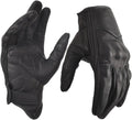 Motorcycle Leather Gloves for Men Touchscreen Motocross Gloves Moto Gloves Dirt Bike Biker Riding Gloves Black