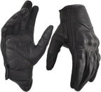 Motorcycle Leather Gloves for Men Touchscreen Motocross Gloves Moto Gloves Dirt Bike Biker Riding Gloves Black