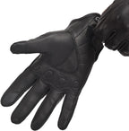 Motorcycle Leather Gloves for Men Touchscreen Motocross Gloves Moto Gloves Dirt Bike Biker Riding Gloves Black